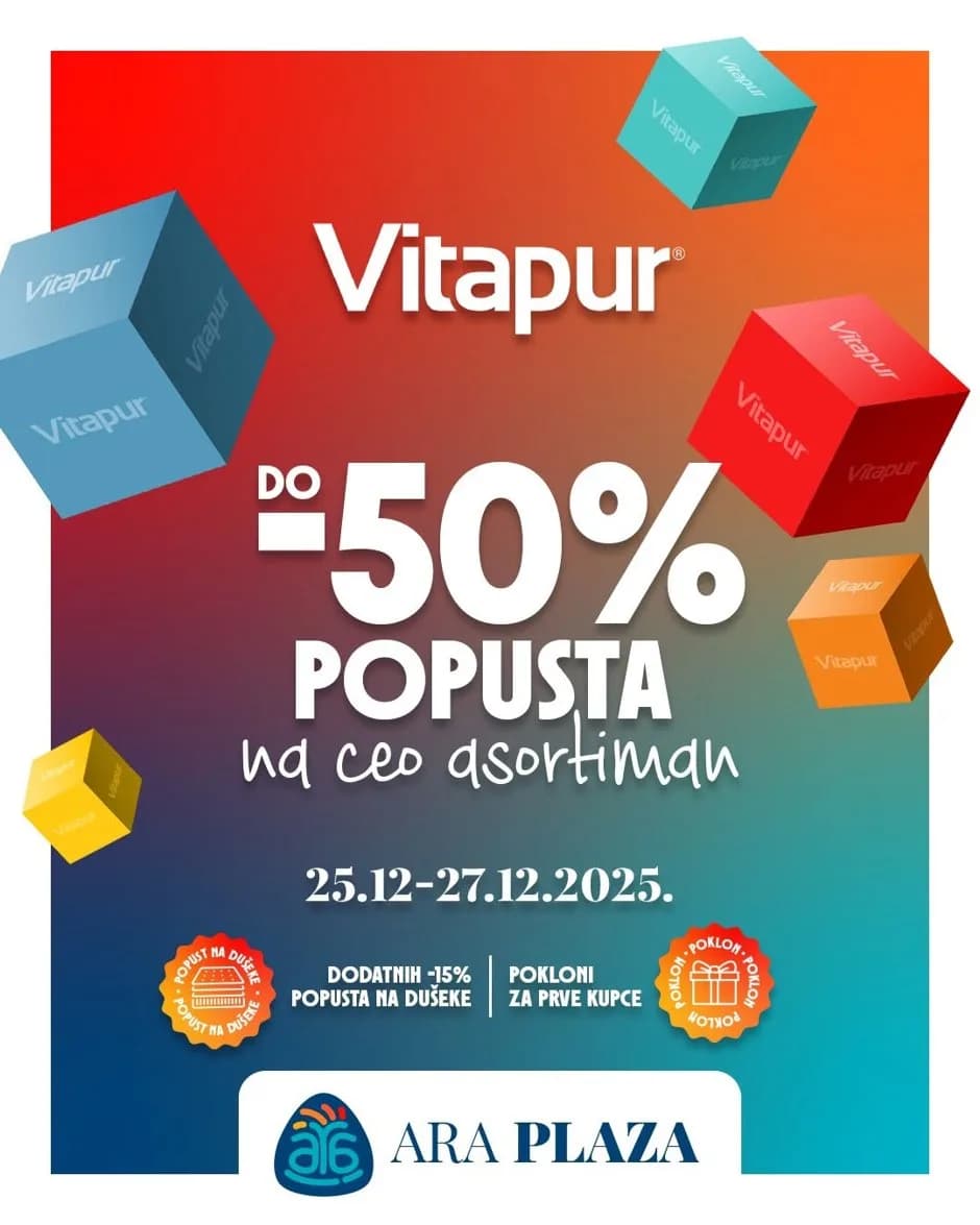 Dan otvaranja donosi neponovljive pogodnosti u Vitapur prodavnici
