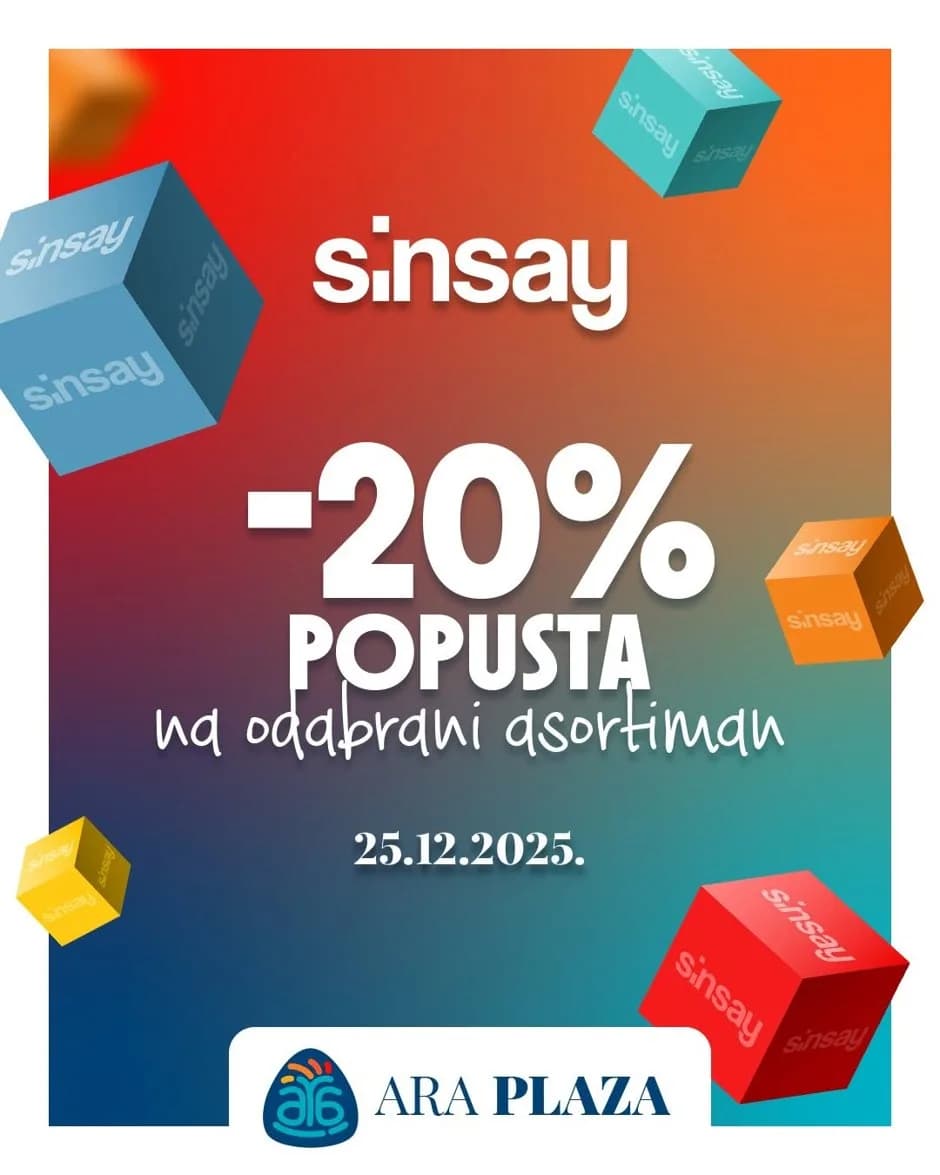 U Sinsay prodavnici pronađite širok izbor proizvoda za celu porodicu, uz posebne…
