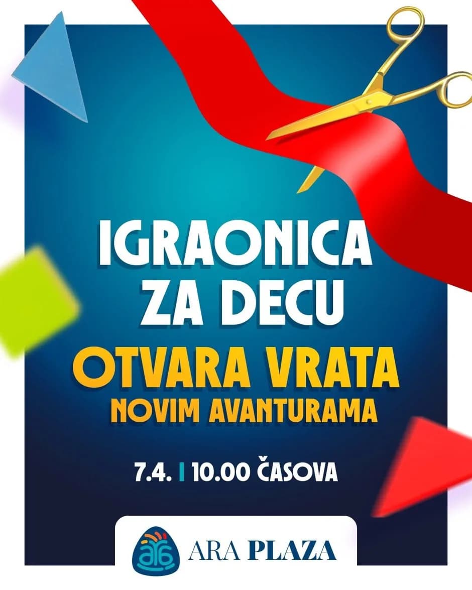Aranđelovac dobija novu igraonicu za decu, i to baš u našem Ara Plaza retail parku