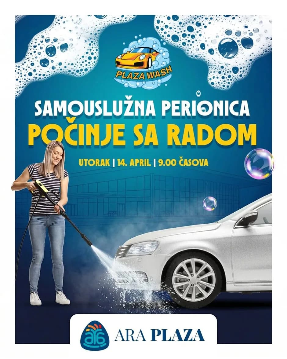 Plaza Wash, samouslužna auto-perionica, kreće sa radom