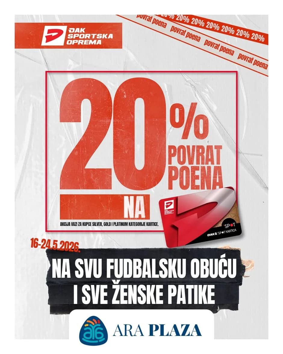Uz Đak&Spot karticu ostvarite dodatnu pogodnost na kupovinu