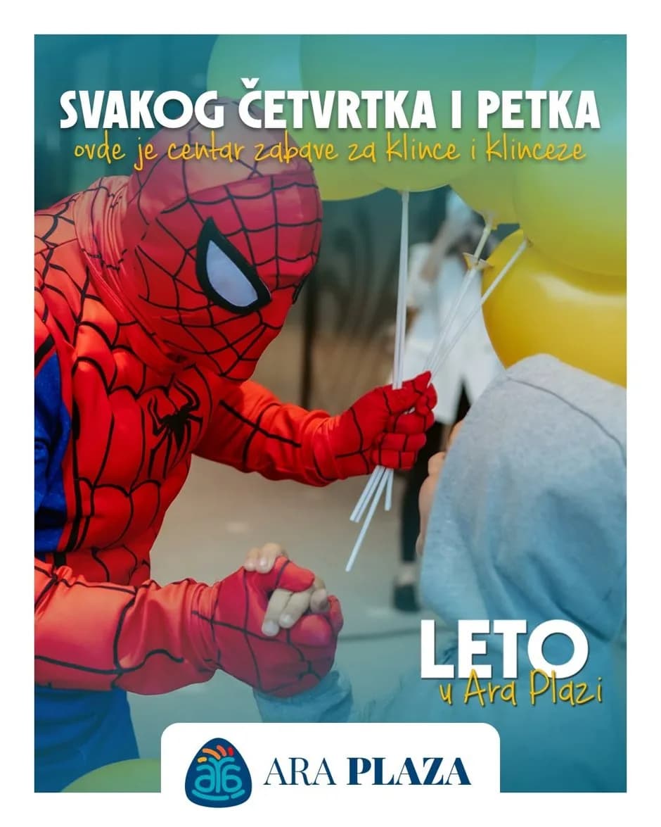 Tokom celog leta, šoping u Ara Plazi je najbolji provod u gradu