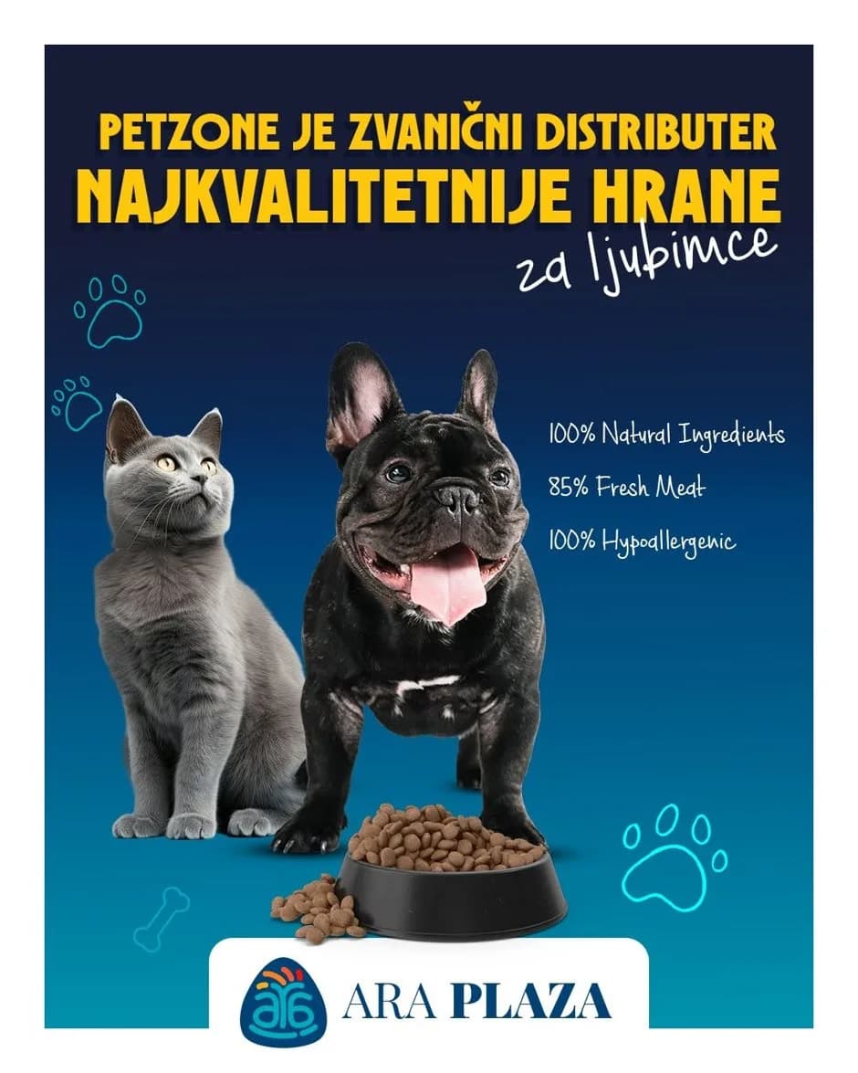 U Ara Plazi kupujete proverenu i najkvalitetniju hranu za svoje ljubimce