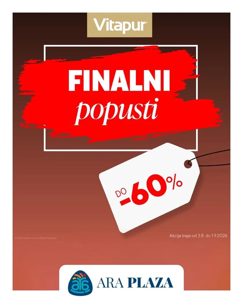 Finalni popusti čekaju vas u vitapuru