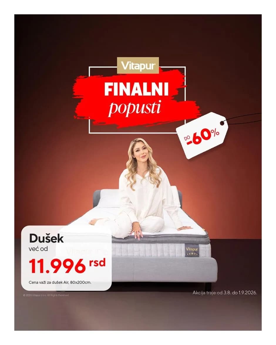 Komfor koji se oseća već prve noći