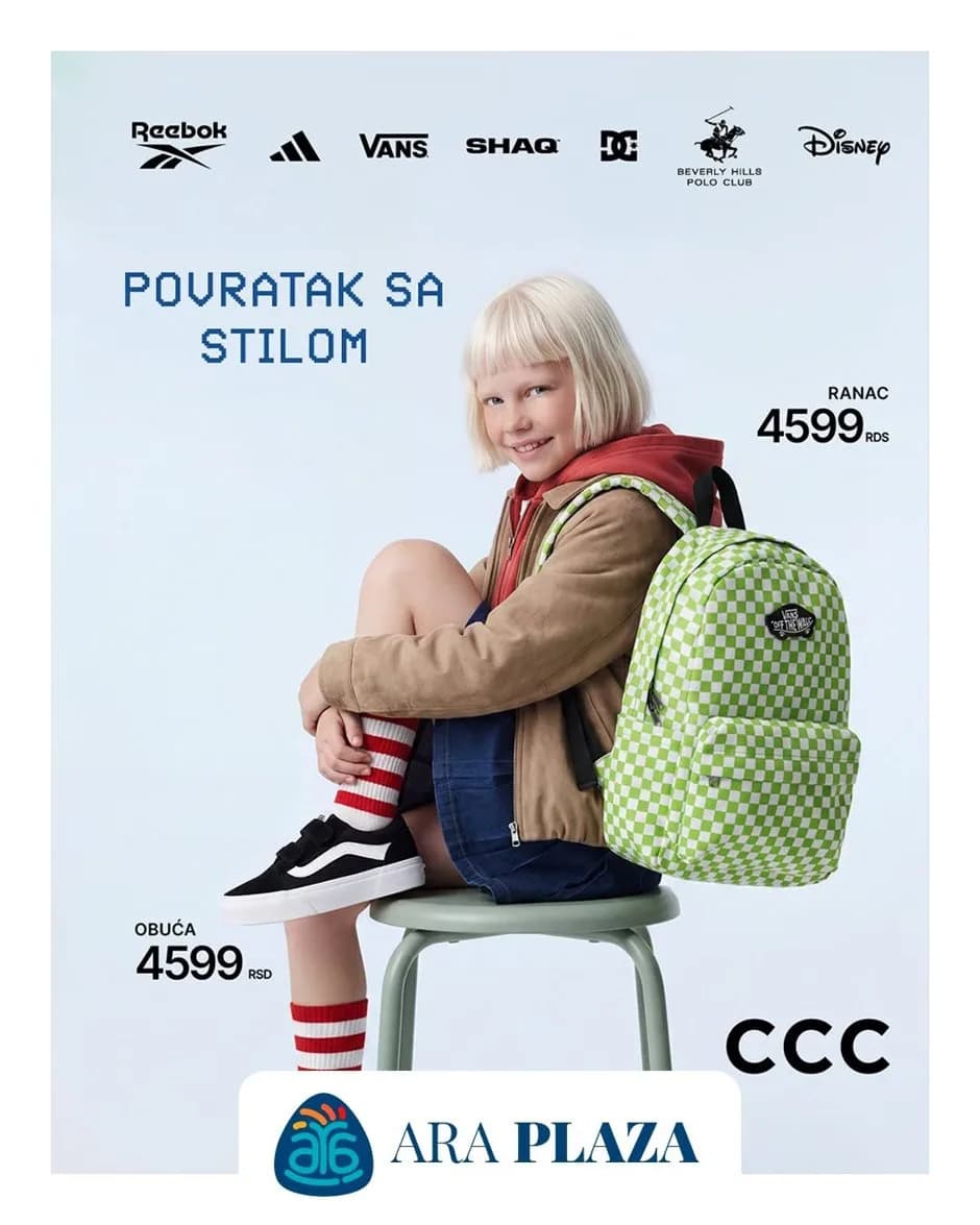 Kolekcija „Povratak u školu” je stigla u CCC