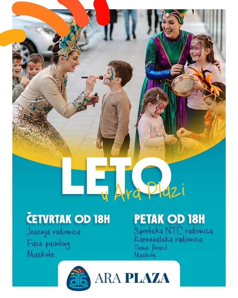 Jeste li spremni za čak tri radionice koje donosi LETO u Ara Plazi?