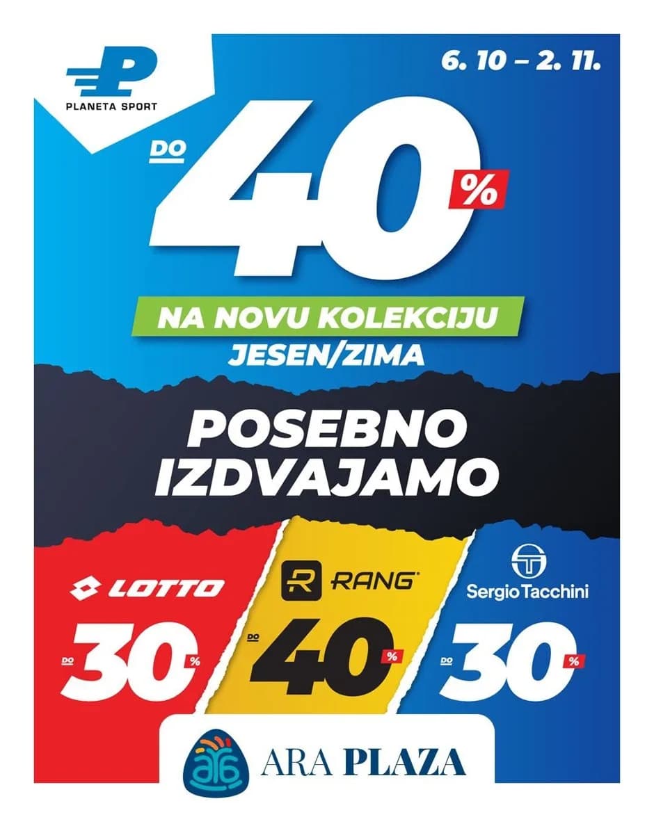 Očekuje te do 40% na novu kolekciju jesen/zima