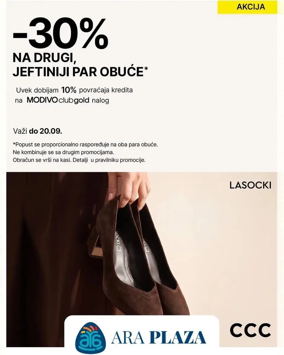 −30% na drugi par obuće